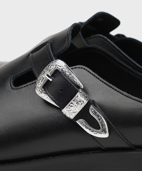 FIRENZE ATELIER（フィレンツェアトリエ）の「[SECOND.A] アンティークバックル6CMバルーンブローファー2NDS090B [ブラック]（サンダル・メンズ・その他・25cm/26cm/27cm/28cm）」の12枚目の写真