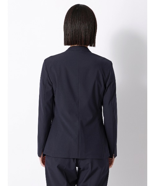 SUIT SQUARE（スーツスクエア）の「ジャケット Vカラー ウォッシャブル ストレッチ UVカット TRトロピカル 無地（テーラードジャケット・レディース・カーキ/ネイビー・40(11号)/38(9号)/36(7号)）」の8枚目の写真