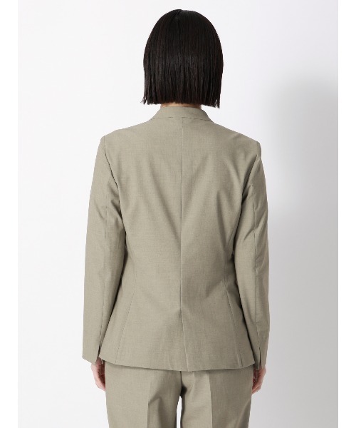 SUIT SQUARE（スーツスクエア）の「ジャケット Vカラー ウォッシャブル ストレッチ UVカット TRトロピカル 無地（テーラードジャケット・レディース・カーキ/ネイビー・40(11号)/38(9号)/36(7号)）」の18枚目の写真
