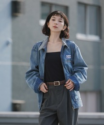 Liberaiders（リベレイダース）の「Liberaiders/リベレイダース DENIM WORK JACKET ライトアウター デニムジャケット 缶バッジ ワーク ストリート ダブルジップ メンズ レディース 2026年 夏 夏服 秋服（カバーオール）」