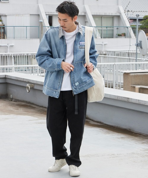 Liberaiders(リベレイダース)の「Liberaiders/リベレイダース DENIM WORK JACKET ライトアウター デニムジャケット 缶バッジ ワーク ストリート ダブルジップ メンズ レディース 秋 秋服 2026年秋冬 冬服(カバーオール・メンズ・ブルー・M/XL/L)」の15枚目の写真