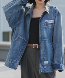 Liberaiders（リベレイダース）の「Liberaiders/リベレイダース DENIM WORK JACKET ライトアウター デニムジャケット 缶バッジ ワーク ストリート ダブルジップ メンズ レディース 2026年 夏 夏服 秋服（カバーオール）」