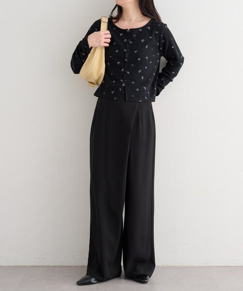 Kastane(カスタネ)の「【一部店舗限定】B フェイクレザームーンBAG(ハンドバッグ・レディース・アイボリー/ブラック/イエロー・FREE)」の7枚目の写真