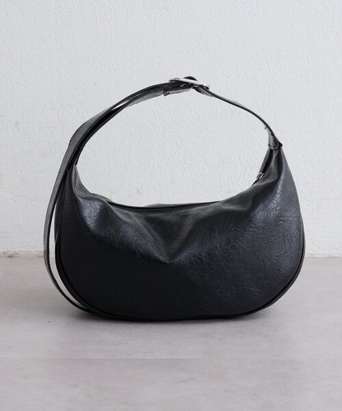 Kastane(カスタネ)の「【一部店舗限定】B フェイクレザームーンBAG(ハンドバッグ・レディース・アイボリー/ブラック/イエロー・FREE)」の10枚目の写真