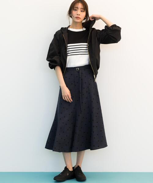 grove（グローブ）の「【貴島明日香さん着用・洗える】ランダムドットマーメイドスカート（スカート・レディース・サックスブルー/ベージュ系5/ネイビー系5・02/03）」の14枚目の写真