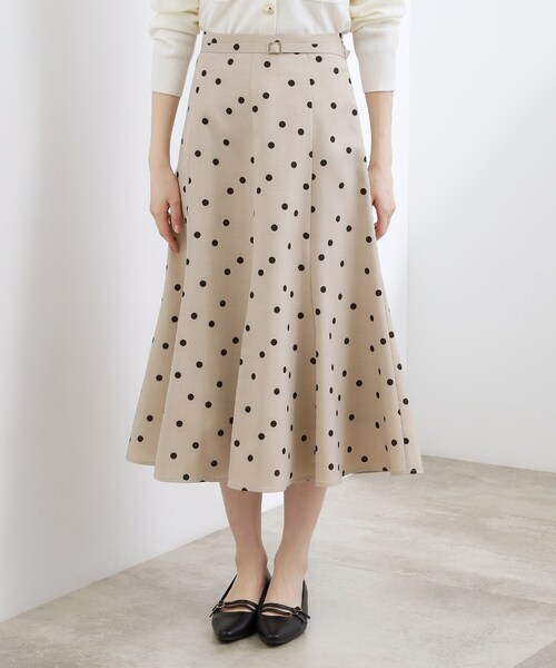 grove（グローブ）の「【貴島明日香さん着用・洗える】ランダムドットマーメイドスカート（スカート・レディース・サックスブルー/ベージュ系5/ネイビー系5・02/03）」の20枚目の写真
