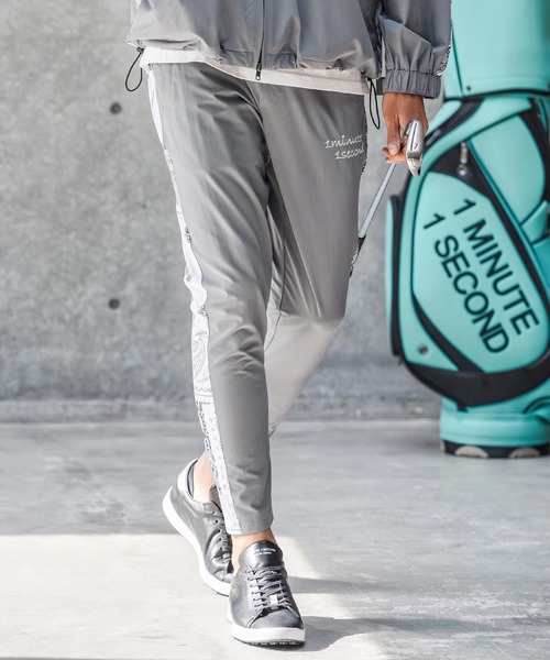 1minute 1second(ワンミニットワンセカンド)の「mp14689-nylon x knit line easy pants イージーパンツ(1M26N020)(その他パンツ・メンズ・ブラック×ホワイト/ブラック×ブラック/グレー・S/XL/L/M)」の6枚目の写真
