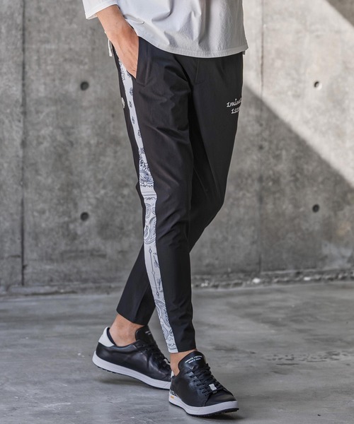 1minute 1second(ワンミニットワンセカンド)の「mp14689-nylon x knit line easy pants イージーパンツ(1M26N020)(その他パンツ・メンズ・ブラック×ホワイト/ブラック×ブラック/グレー・S/XL/L/M)」の13枚目の写真