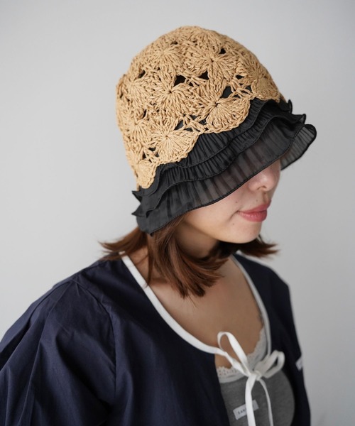 SANSeLF（サンセルフ）の「【SANSeLF】レースクロシェハット saa26s027（ハット・レディース・ライトベージュ/ベージュ・FREE）」の11枚目の写真