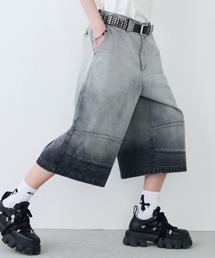 AIVER（アイバー）の「AIVER　フェードブリーチクォーターデニムパンツ（デニムパンツ）」