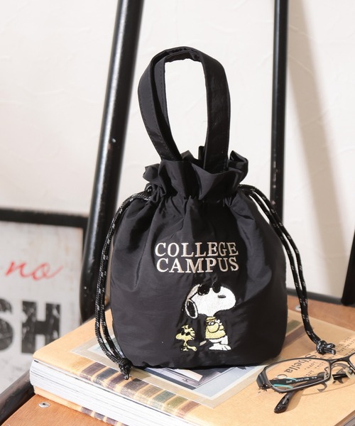 BAYFLOW（ベイフロー）の「【PEANUTS】保冷保温巾着トートS（トートバッグ・レディース・ライトグレー/ライトブルー/アイボリー/ブラック・0）」の2枚目の写真