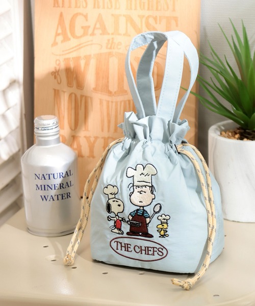 BAYFLOW（ベイフロー）の「【PEANUTS】保冷保温巾着トートS（トートバッグ・レディース・ライトグレー/ライトブルー/アイボリー/ブラック・0）」の22枚目の写真