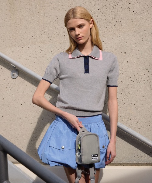 MSGM（エムエスジーエム）の「【MSGM×LeSportsac】Voyager Micro Backpack Grey（バックパック/リュック・レディース・グレー・ONE SIZE）」の11枚目の写真