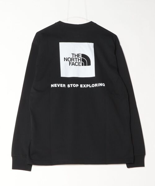 THE NORTH FACE(ザノースフェイス)の「ザ ノース フェイス THE NORTH FACE L/S Back Square Logo Tee_ロングスリーブバックスクエアロゴティー(Tシャツ/カットソー・メンズ・ホワイト×ブラック/グレー/ブラック・S/M/L/LL/3L)」の9枚目の写真
