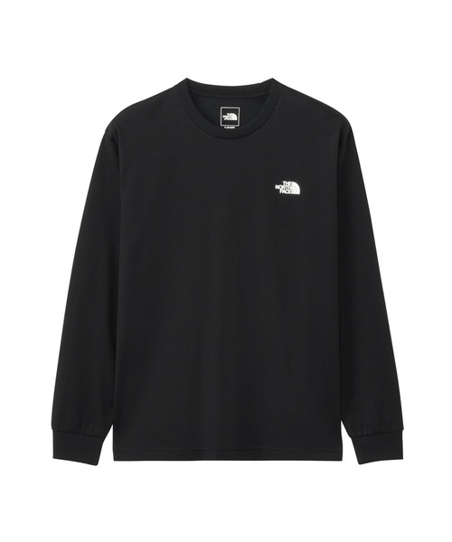 THE NORTH FACE(ザノースフェイス)の「ザ ノース フェイス THE NORTH FACE L/S Back Square Logo Tee_ロングスリーブバックスクエアロゴティー(Tシャツ/カットソー・メンズ・ホワイト×ブラック/グレー/ブラック・S/M/L/LL/3L)」の2枚目の写真