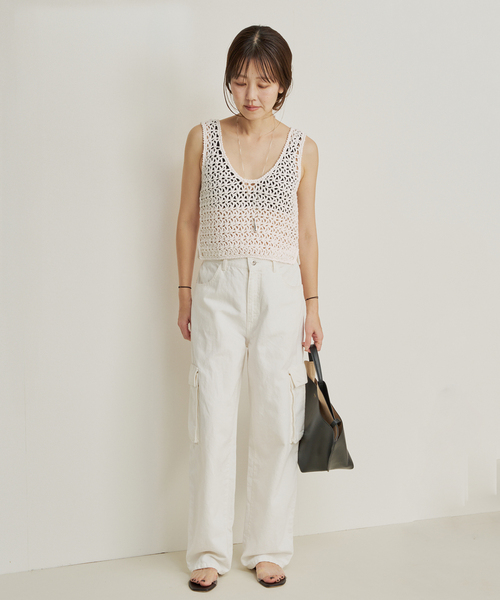 plage（プラージュ）の「R’IAM HAND ニットタンク（タンクトップ・レディース・ホワイト/ブラック・FREE）」の16枚目の写真