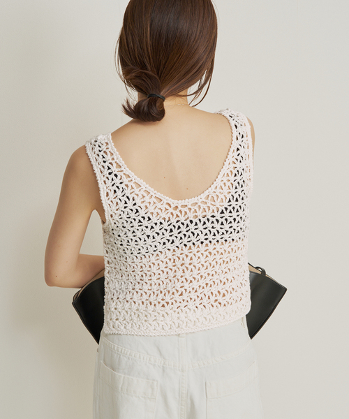 plage（プラージュ）の「R’IAM HAND ニットタンク（タンクトップ・レディース・ホワイト/ブラック・FREE）」の21枚目の写真