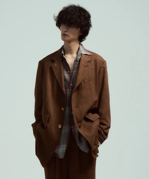 BED J.W. FORD(ベッドフォード)の「【BED J.W. FORD/ベッドフォード】Nice Material Easy J(テーラードジャケット・メンズ・ブラウン/ブラック・0)」の1枚目の写真