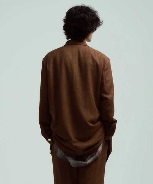 BED J.W. FORD(ベッドフォード)の「【BED J.W. FORD/ベッドフォード】Nice Material Easy J(テーラードジャケット・メンズ・ブラウン/ブラック・0)」の8枚目の写真