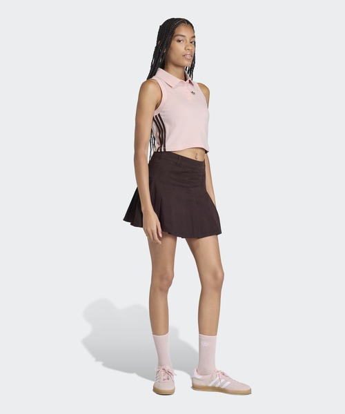 adidas(アディダス)の「ツイル プリーツ スカート / アディダスオリジナルス adidas Originals(スカート・レディース・ブラウン・SMALL/XX-LARGE/3XL/LARGE/MEDIUM/X-LARGE)」の5枚目の写真