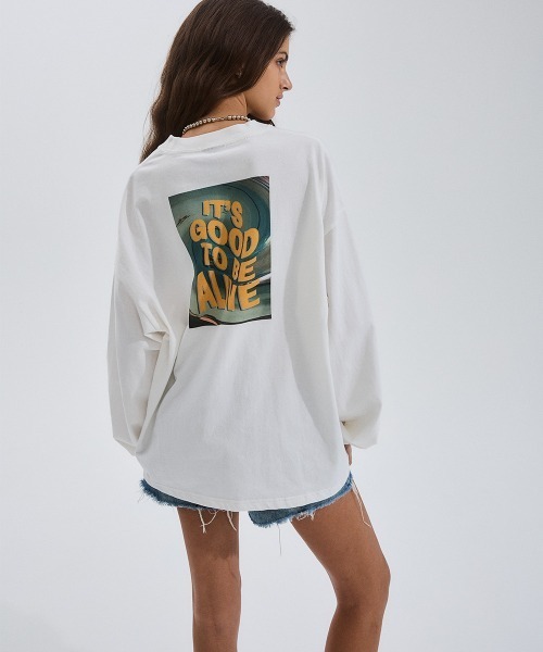 PARROTT CANVAS（パロットキャンバス）の「PC L/S T-shirt "Alive"（Tシャツ/カットソー・レディース・ホワイト・FREE）」の3枚目の写真