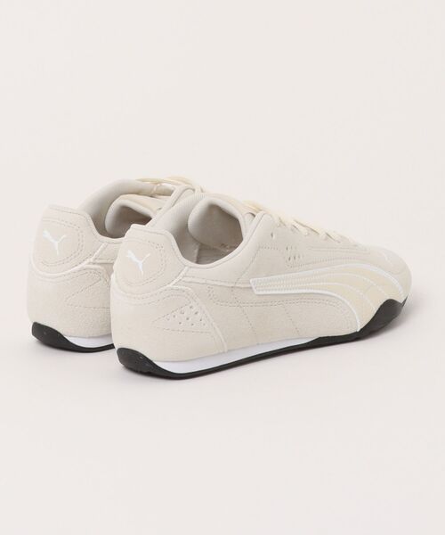 PUMA(プーマ)の「【PUMA】プーマ CATCH SD(キャッチ スエード)ロープロファイルスニーカー 402681(スニーカー・レディース・ライトベージュ/ブラック×ホワイト/レッド・23.0cm/23.5cm/24.0cm/24.5cm/25.0cm)」の4枚目の写真