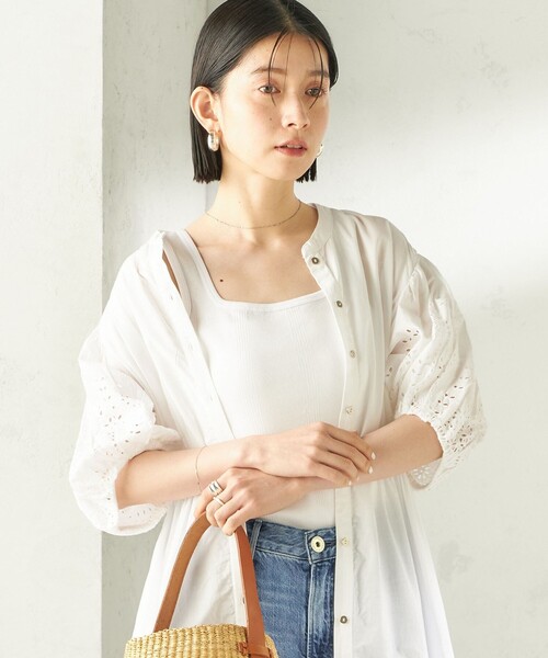 MILLER（ミラー）の「【SHIPS別注】miller: 2パック 2WAY タンクトップ（タンクトップ・レディース・ブラック/ホワイト/ブラウン・ONE SIZE）」の6枚目の写真