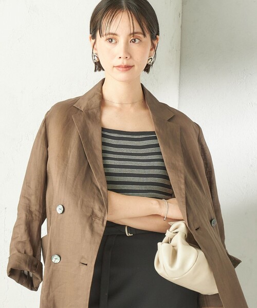MILLER（ミラー）の「【SHIPS別注】miller: 2パック 2WAY タンクトップ（タンクトップ・レディース・ブラック/ホワイト/ブラウン・ONE SIZE）」の11枚目の写真