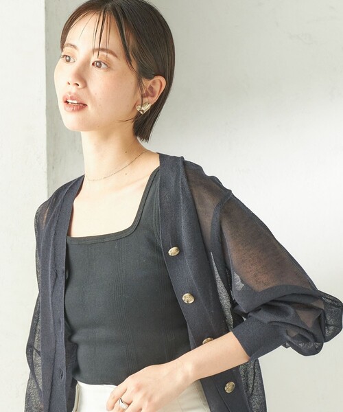 MILLER（ミラー）の「【SHIPS別注】miller: 2パック 2WAY タンクトップ（タンクトップ・レディース・ブラック/ホワイト/ブラウン・ONE SIZE）」の19枚目の写真