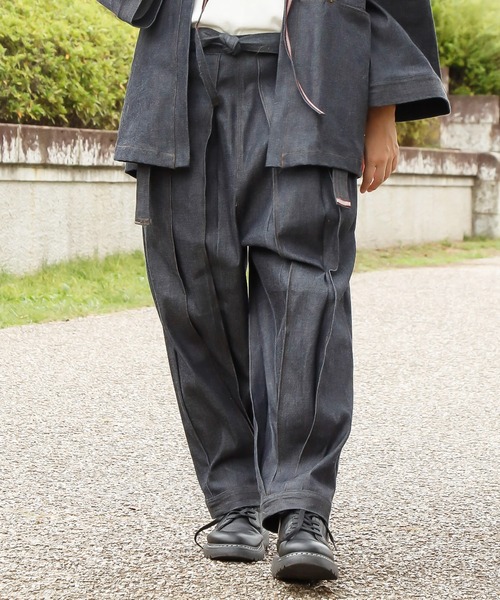 【カヤ】偉丈夫リジットデニムメンズパンツ