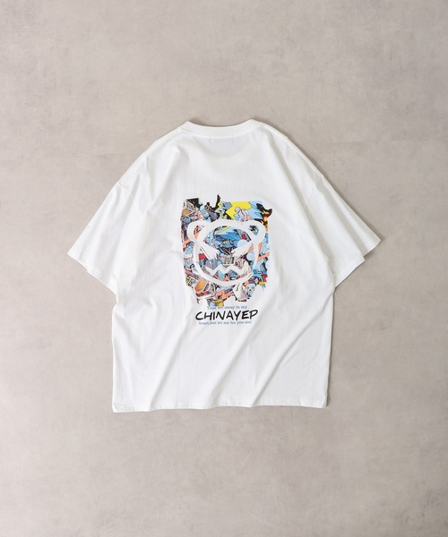 FUNALIVE(ファンアライブ)の「ABETTOR ヘビーウエイトストリートファッションモチーフプリントTシャツ 半袖(Tシャツ/カットソー・メンズ・クリーム/ブラック/ホワイト系その他5/ホワイト系その他2/ブラック系その他5・M/L)」の10枚目の写真
