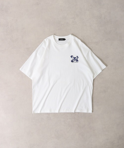 FUNALIVE(ファンアライブ)の「ABETTOR ヘビーウエイトストリートファッションモチーフプリントTシャツ 半袖(Tシャツ/カットソー・メンズ・クリーム/ブラック/ホワイト系その他5/ホワイト系その他2/ブラック系その他5・M/L)」の9枚目の写真
