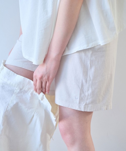 bulle de savon(ビュルデサボン)の「コットン/モダール 40/1天竺 ペチパンツ(その他パンツ・レディース・ベージュ/グレー/ブラック・FREE)」の1枚目の写真
