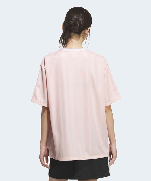 adidas（アディダス）の「adidas/アディダス SSLジャージ ユニフォーム風 ゲームシャツ サッカーTシャツ スポーティー 2026年春夏（Tシャツ/カットソー・メンズ・ホワイト/ブラック/ライトピンク・S/M/L/XL）」の16枚目の写真