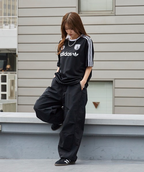 adidas（アディダス）の「adidas/アディダス SSLジャージ ユニフォーム風 ゲームシャツ サッカーTシャツ スポーティー 2026年春夏（Tシャツ/カットソー・メンズ・ホワイト/ブラック/ライトピンク・S/M/L/XL）」の20枚目の写真
