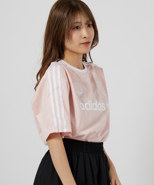 adidas（アディダス）の「adidas/アディダス SSLジャージ ユニフォーム風 ゲームシャツ サッカーTシャツ スポーティー 2026年春夏（Tシャツ/カットソー・メンズ・ホワイト/ブラック/ライトピンク・S/M/L/XL）」の10枚目の写真