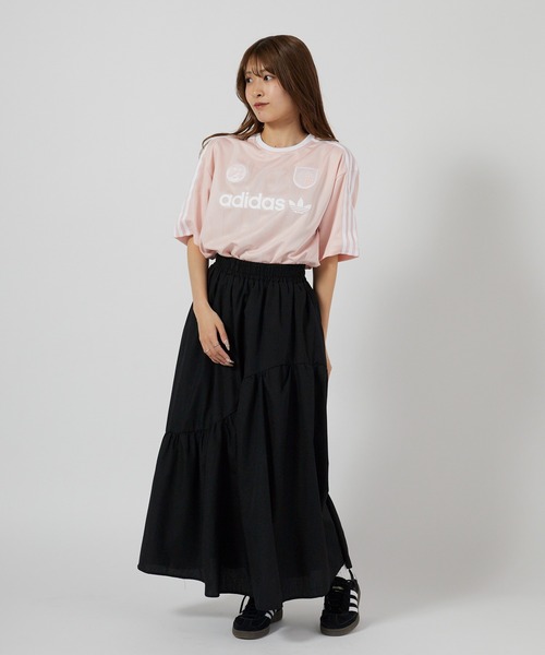 adidas（アディダス）の「adidas/アディダス SSLジャージ ユニフォーム風 ゲームシャツ サッカーTシャツ スポーティー 2026年春夏（Tシャツ/カットソー・メンズ・ホワイト/ブラック/ライトピンク・S/M/L/XL）」の8枚目の写真