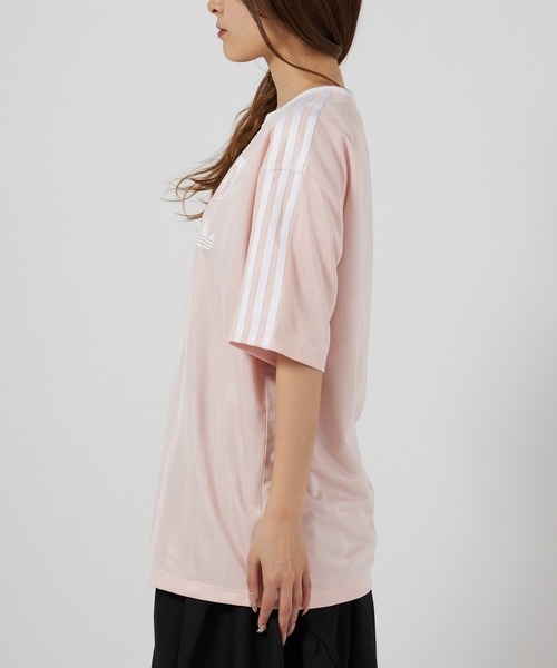 adidas（アディダス）の「adidas/アディダス SSLジャージ ユニフォーム風 ゲームシャツ サッカーTシャツ スポーティー 2026年春夏（Tシャツ/カットソー・メンズ・ホワイト/ブラック/ライトピンク・S/M/L/XL）」の5枚目の写真