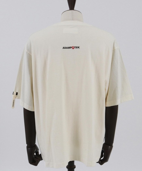 ADAM PATEK(アダムパテック)の「【ADAMPATEK/アダムパテック】flower anarchy short sleeve pigment/フラワーアナーキープリントピグメントTシャツ(Tシャツ/カットソー・メンズ・ホワイト・1)」の10枚目の写真