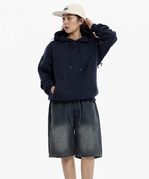 CREAM SODA LAB(クリームソーダラボ)の「サイドトラックショートデニムパンツブラック(その他パンツ・レディース・その他・LARGE/X-LARGE)」の5枚目の写真