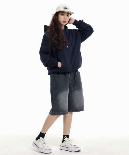 CREAM SODA LAB(クリームソーダラボ)の「サイドトラックショートデニムパンツブラック(その他パンツ・レディース・その他・LARGE/X-LARGE)」の6枚目の写真
