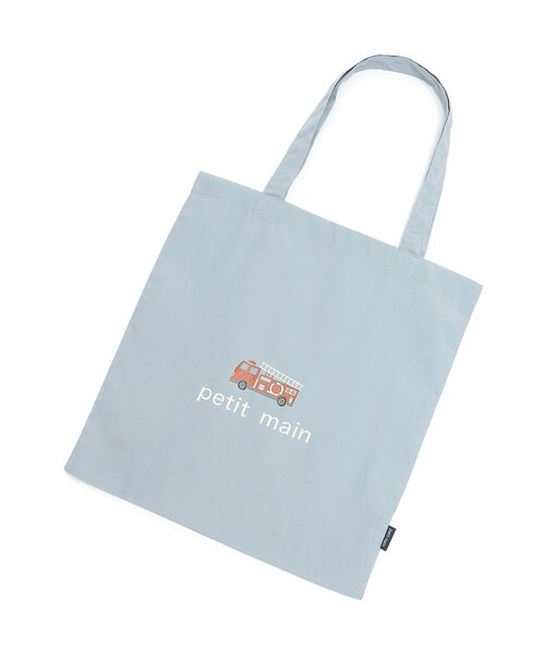 petit main（プティマイン）の「エコトートバッグ（エコバッグ/サブバッグ・キッズ・ブラウン/ピンク/サックスブルー/ホワイト/グレイッシュベージュ・F）」の4枚目の写真