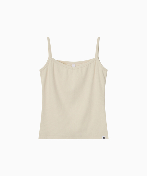 OHESHIO(オヘシオ)の「BASIC RIBBED V-NECK SLEEVELESS, CREAM(Tシャツ/カットソー・レディース・その他・FREE)」の6枚目の写真