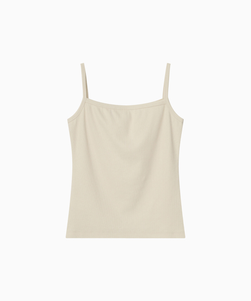 OHESHIO(オヘシオ)の「BASIC RIBBED V-NECK SLEEVELESS, CREAM(Tシャツ/カットソー・レディース・その他・FREE)」の7枚目の写真