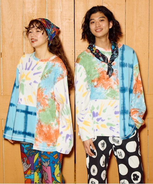 go slow caravan(ゴースローキャラバン)の「32/1 三本引き揃え ヘビー天竺 TIE DYE 切替 L/S TEE(Tシャツ/カットソー・メンズ・その他1/その他2・MEDIUM/LARGE/X-LARGE)」の15枚目の写真