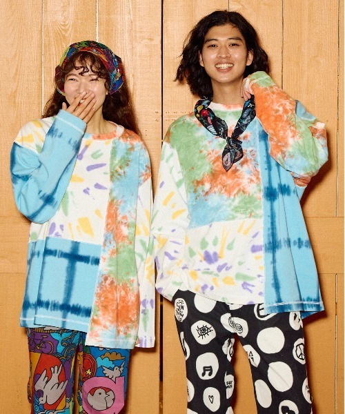 go slow caravan(ゴースローキャラバン)の「32/1 三本引き揃え ヘビー天竺 TIE DYE 切替 L/S TEE(Tシャツ/カットソー・メンズ・その他1/その他2・MEDIUM/LARGE/X-LARGE)」の16枚目の写真