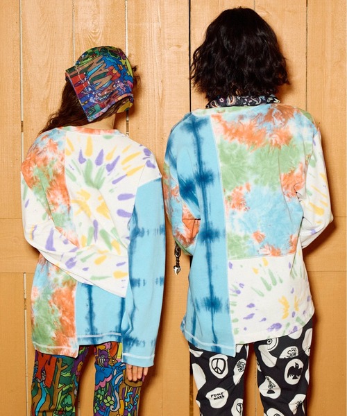 go slow caravan(ゴースローキャラバン)の「32/1 三本引き揃え ヘビー天竺 TIE DYE 切替 L/S TEE(Tシャツ/カットソー・メンズ・その他1/その他2・MEDIUM/LARGE/X-LARGE)」の17枚目の写真