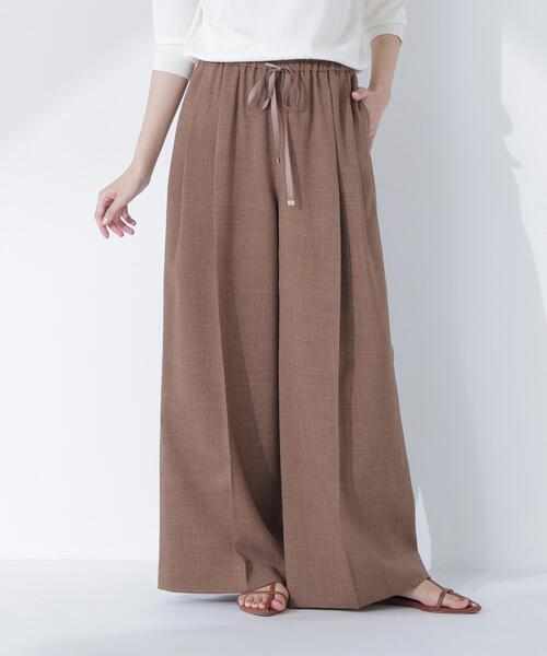 NATURAL BEAUTY BASIC(ナチュラルビューティーベーシック)の「麻調ワイドパンツ(その他パンツ・レディース・ブラウン/ベージュ・P/S/MEDIUM)」の22枚目の写真