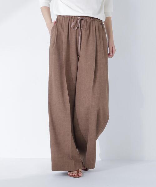 NATURAL BEAUTY BASIC（ナチュラルビューティーベーシック）の「麻調ワイドパンツ（その他パンツ・レディース・ブラウン/ベージュ・P/S/MEDIUM）」の22枚目の写真