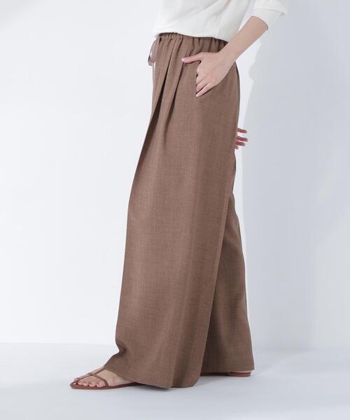 NATURAL BEAUTY BASIC（ナチュラルビューティーベーシック）の「麻調ワイドパンツ（その他パンツ・レディース・ブラウン/ベージュ・P/S/MEDIUM）」の21枚目の写真
